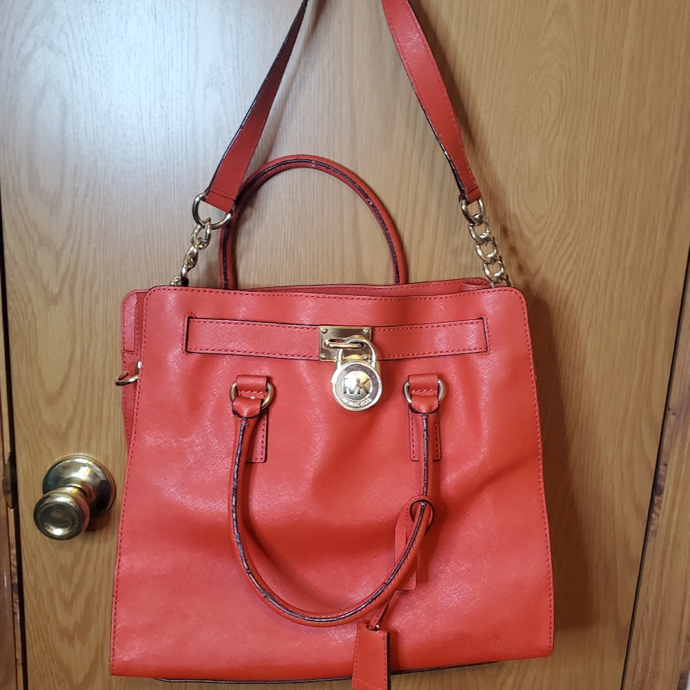 Michael Kors MK Hamilton Leather Tote AND PLUS Wallet!! 2 Items